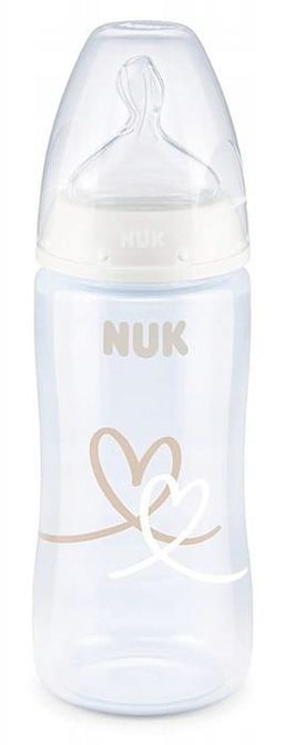Бутилка First Choice+ Temperature Control 300Мл. Бяла - Шишета За Хранене - Nuk - BebeMama