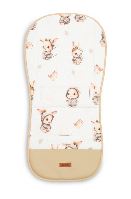 Муселинова Подложка За Количка - Beige Bunny - Подложки За Колички - Sensillo - BebeMama