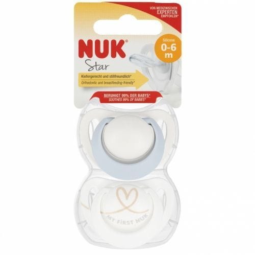Залъгалка Star Day & Night 0-6- 2 Броя Nuk