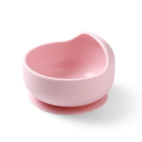 Cupă din silicon cu ventuză roz