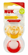 Силиконова Залъгалка Star 18-36 2 Броя Nuk