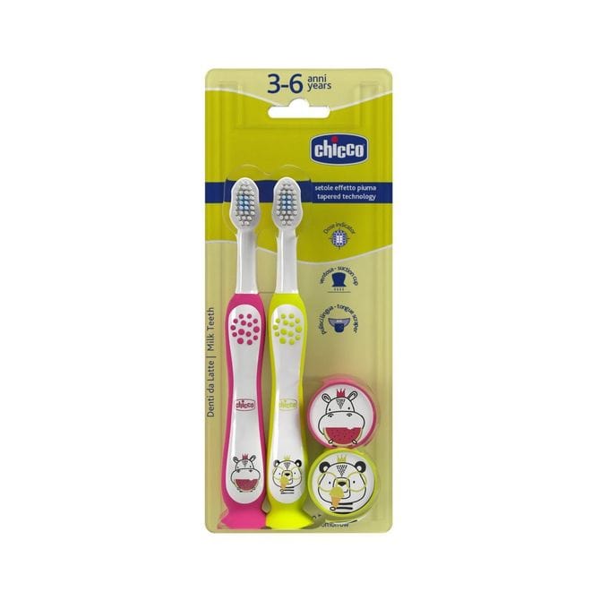 Четка За Зъби Hippo And Panda 3-6Г. Chicco