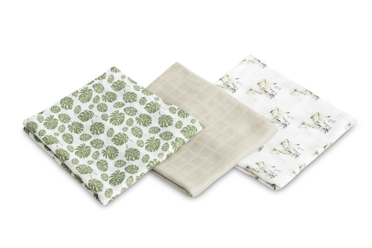 Бамбукови Пелени 3 броя Слончета Сив 70X80 Sensillo