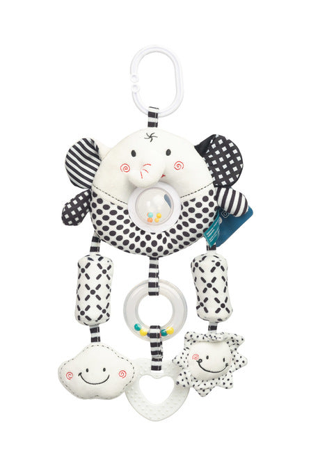 Играчка За количка Черно-Бяла Слонче Sensillo