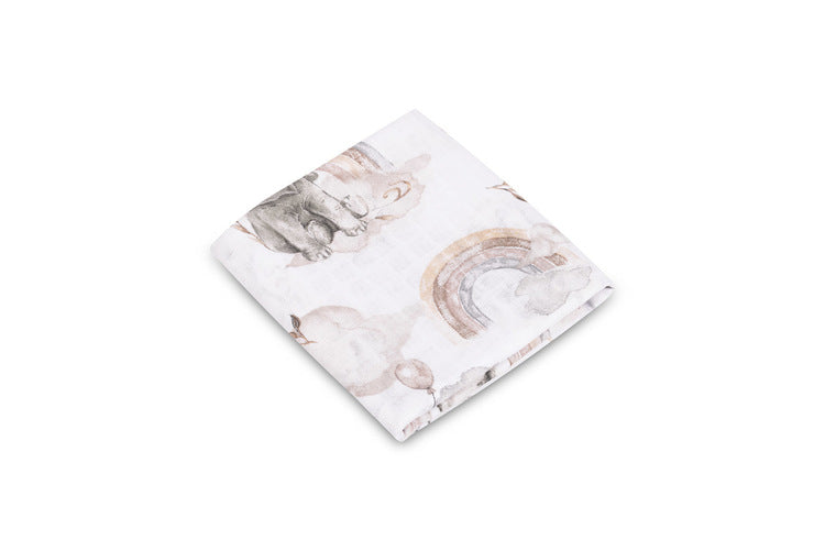 Муслинова Пелена За Повиване Слончета 120X120 Eg-0152 Sensillo