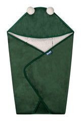 Одеяло За Повиване За Кошница Плюш 75x75 Зелено bebemama