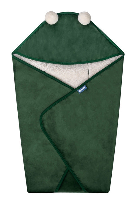 Одеяло За Повиване За Кошница Плюш 75x75 Зелено