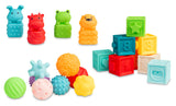 Образователна Играчка - Меки Сензорни Кубчета 20 Броя 6+ Toyz
