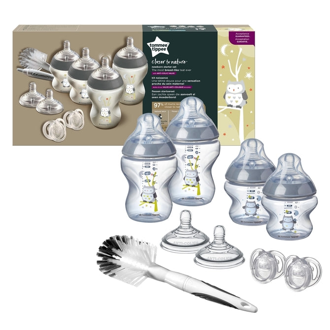 Комплект За Хранене Boy Tommee Tippee + Четка - Комплекти За Хранене - Tommee Tippee - BebeMama