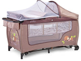 Детска Кошара Grande Plus Beige Caretero - Сгъваеми Кошари 2 Нива - Caretero - BebeMama