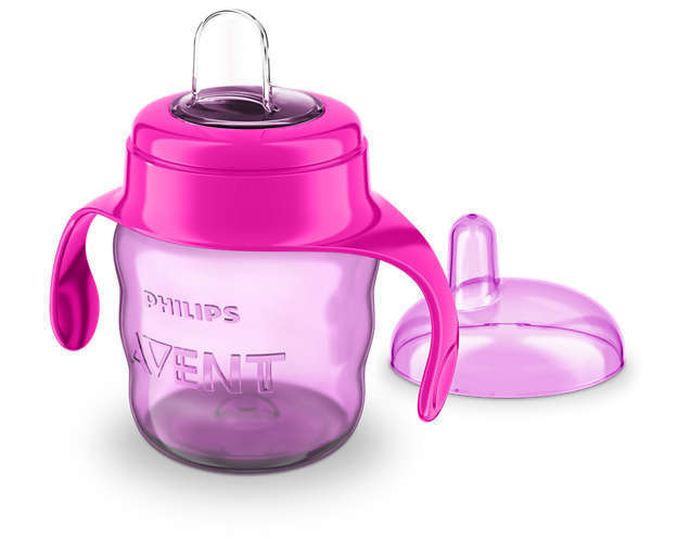 Чаша За Лесен Преход С Дръжки 200 Мл 6+ Розова - Чаши - Philips Avent - BebeMama