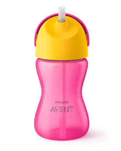 Неразливна Чаши Със Сламка 300 Мл Момче - Чаши - Philips Avent - BebeMama