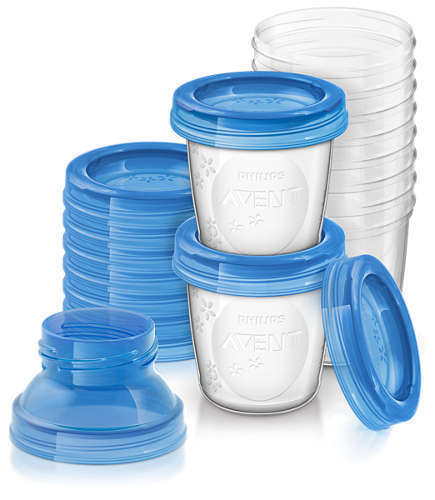 Контейнери За Съхранение На Кърма Или Бебешка Храна 180 Мл (10 Бр.)
