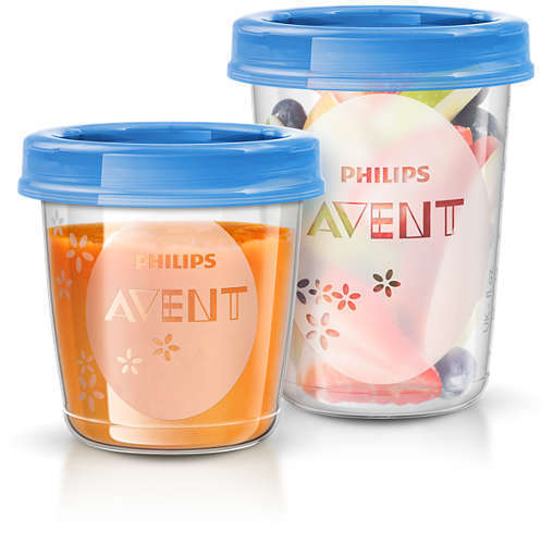 Комплект Контейнери За Храна + Лъжица - Комплекти За Хранене - Philips Avent - BebeMama