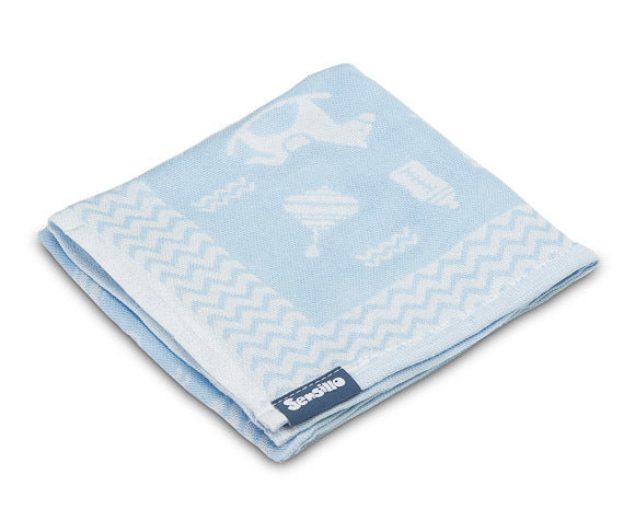 Пелена От Бамбук И Памук – Сини Играчки 65X75 - Пелени - Sensillo - BebeMama