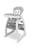 Столче За Хранене 2В1 + Маса Homee Grey Caretero - Столчета За Хранене - Caretero - BebeMama