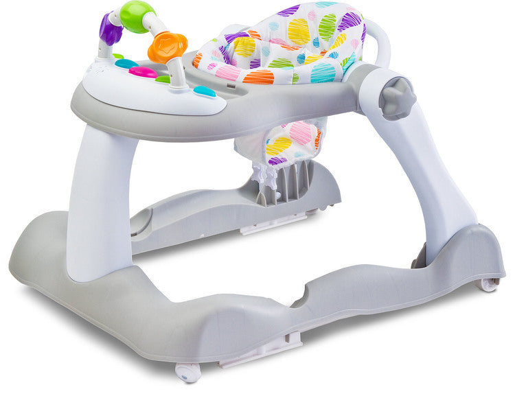 Бебешка Проходилка И Уокър 2В1 Footsie Grey Caretero Toyz - Проходилки И Уокъри - Caretero Toyz - BebeMama