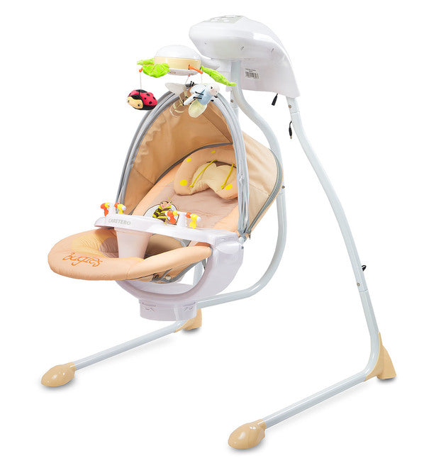 Електрически Шезлонг И Люлка Bugies Beige Caretero - Шезлонги И Люлки - Caretero - BebeMama