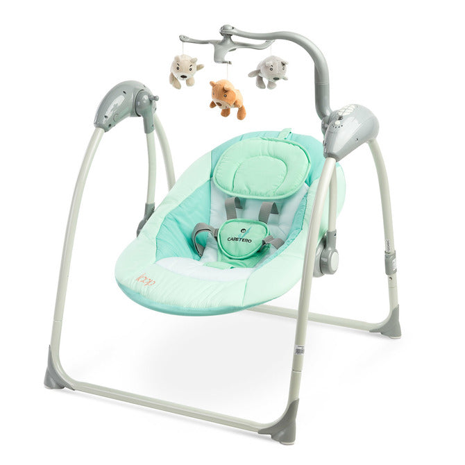 Електрическа Люлка Loop до 12кг Mint Caretero - Шезлонги И Люлки - Caretero - BebeMama
