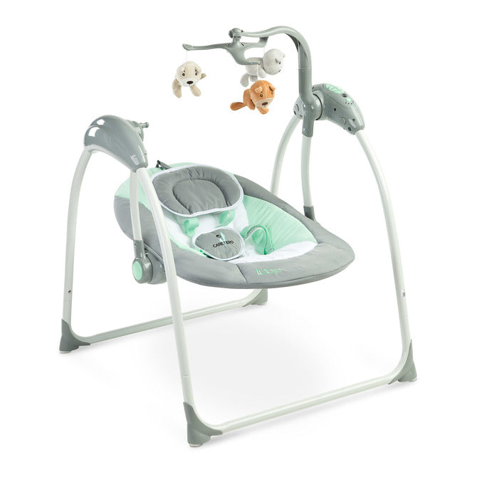 Електрическа Люлка Loop до 12кг Graphite Caretero - Шезлонги И Люлки - Caretero - BebeMama