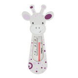 Termometru de apă Babyono cu tematică de girafă violet-albă