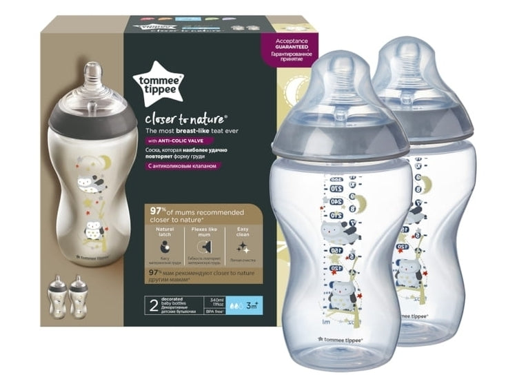 Бутилки За Хранене 2 Х 340 Мл. Tommee Tippee - Шишета За Хранене - Tommee Tippee - BebeMama