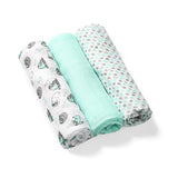 Scutece din bambus Babyono, culoare mentă, 70x70