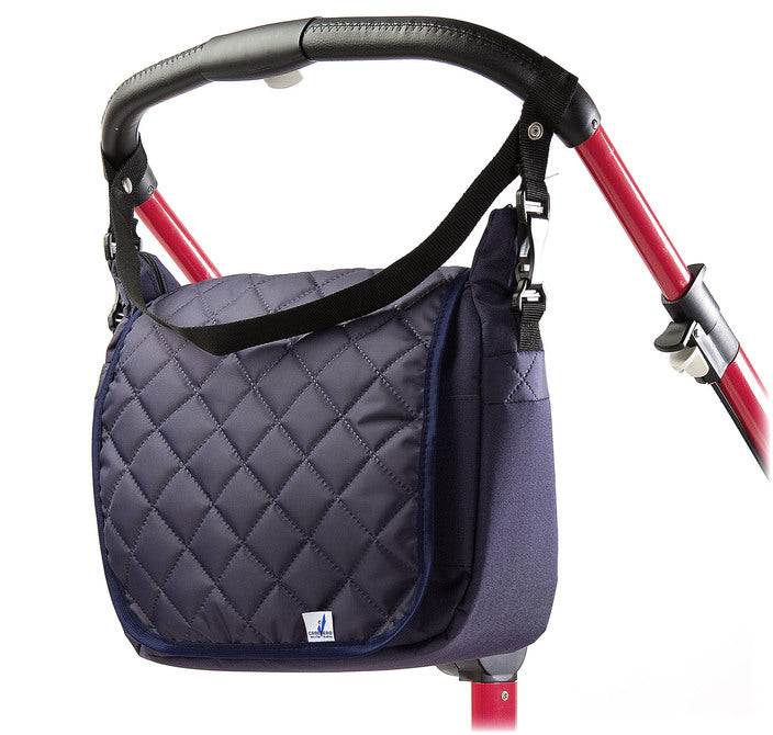Капитонирана Чанта за количка Тъмносин Caretero - Чанти И Раници - Caretero Accessories - BebeMama