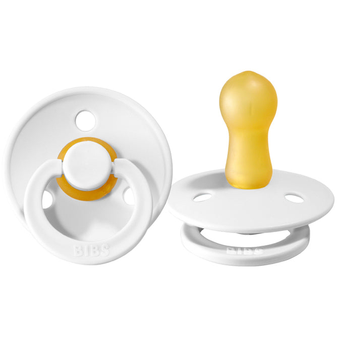 Залъгалка Bibs, Бяла, 0-6 Месеца - Залъгалки - Bibs - BebeMama