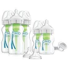 Комплект За Хранене На Новородени (2X150 Ml И 3X270 Ml Бутилки, 2X Ниво 2 Биберони, 2 Капачки За Съхранение, 3 Четки За Почистване) - Шишета За Хранене - Dr Brown`S - BebeMama