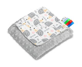 Одеяло Minky - Hedgehogs Grey 75X100 - Одеяла - Sensillo - BebeMama