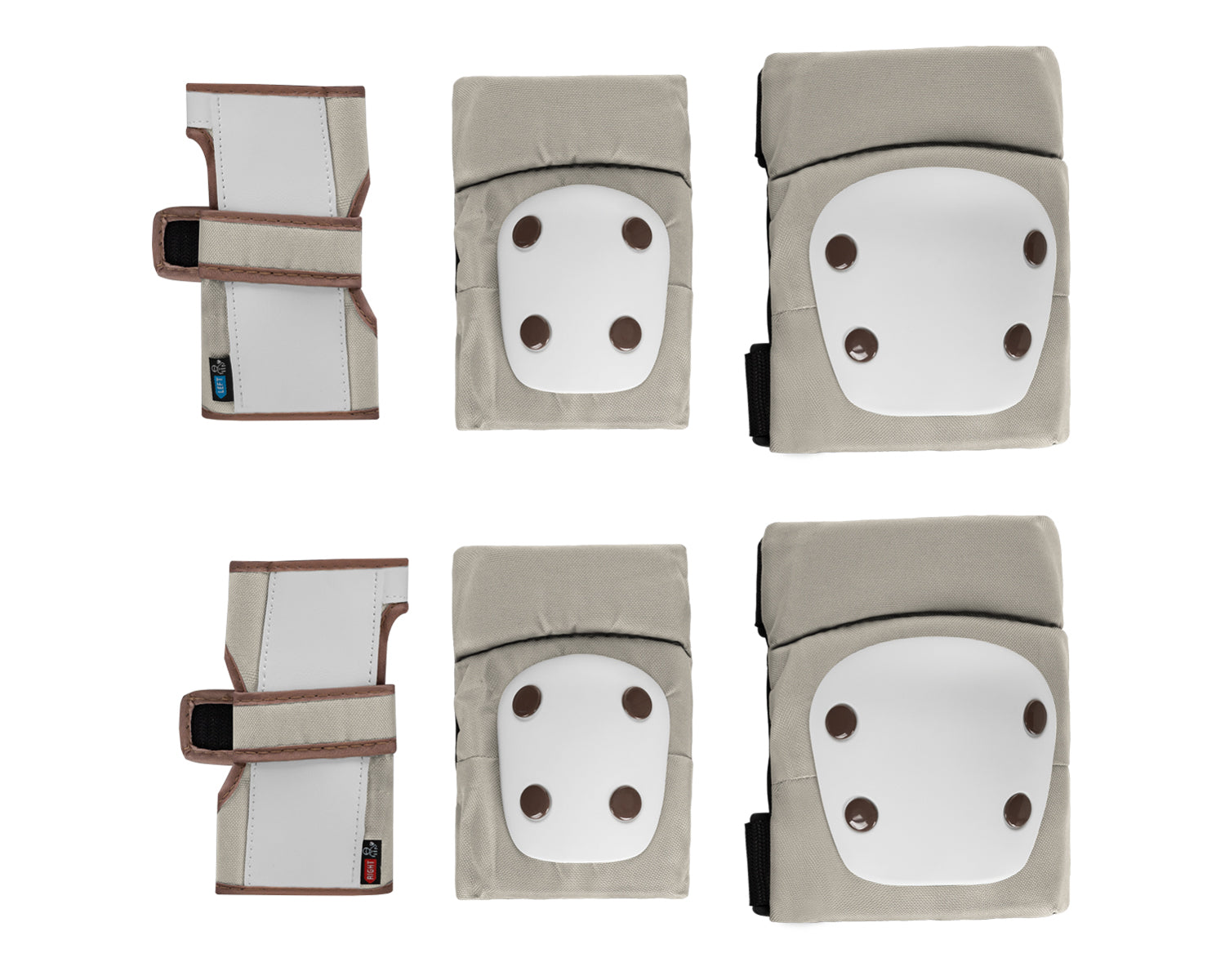 Комплект Протектори За Колене И Лакти Beige - Детски Каски - Kikkaboo - BebeMama