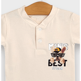 Бебешка Блуза С Къс Ръкав Best Friend 62 92 См. Екрю Rainy