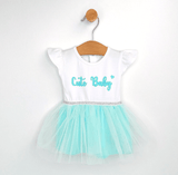 Бебешка Боди Рокля С Диадема 56 80 См. Cute Baby Резеда Rainy