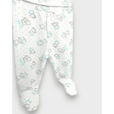 Бебешка Ританка С Обърнат Колан 48 68см. Сиви Мечета Baby Rainy