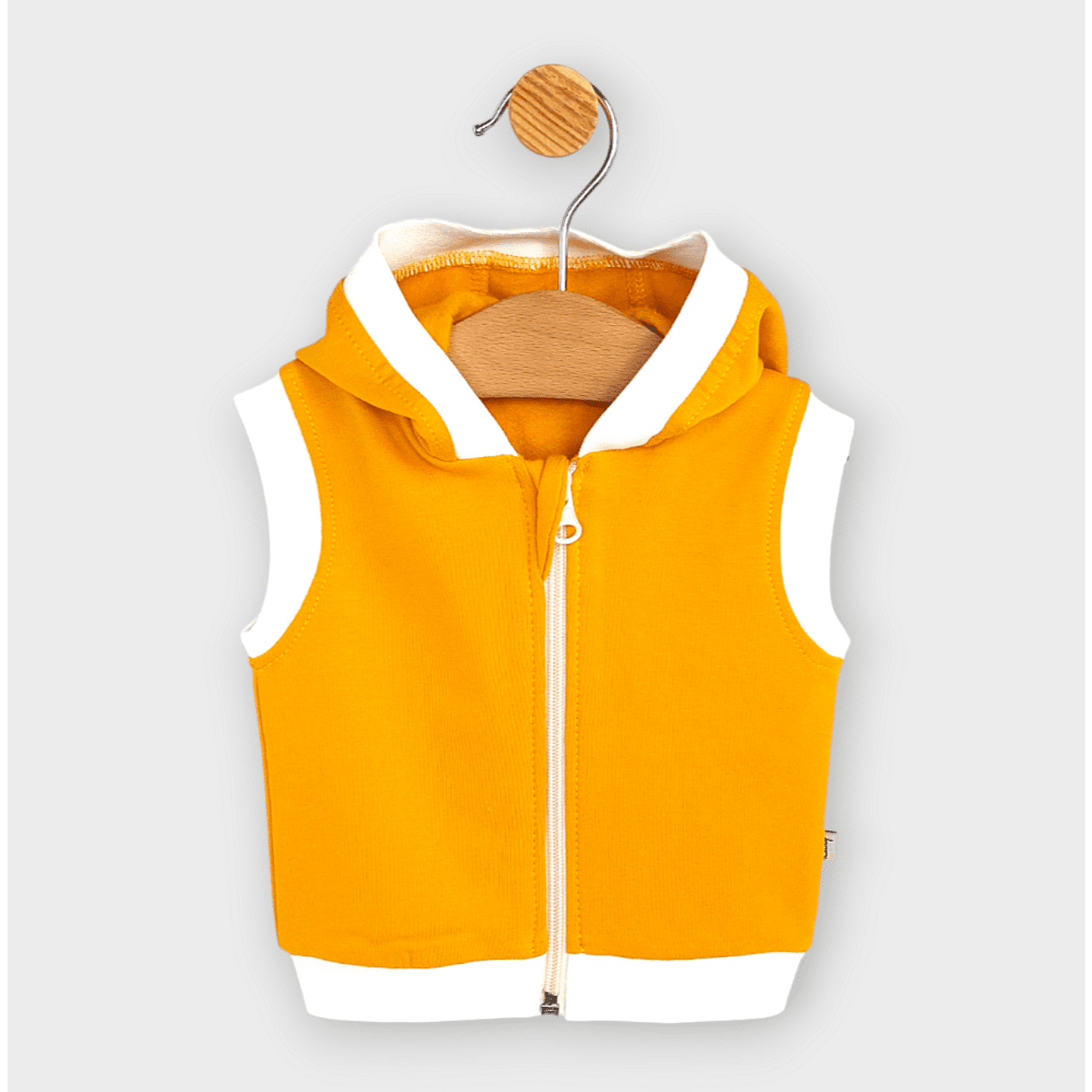 Vestă Rainy Baby cu glugă 56-86 cm, muștar