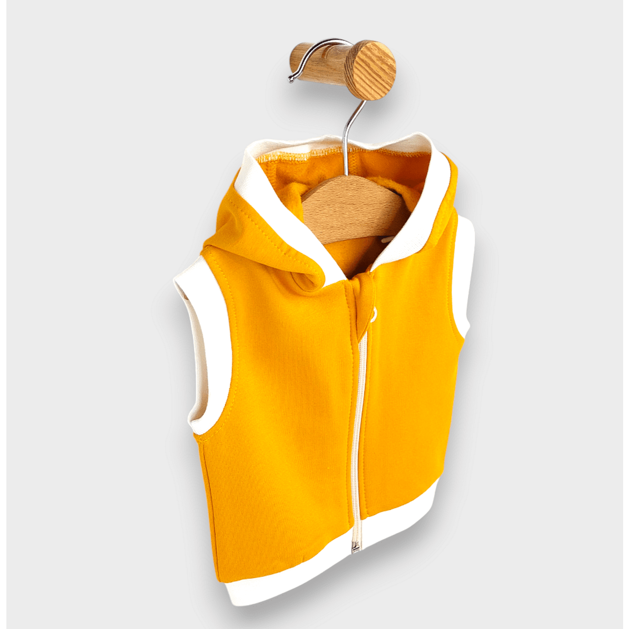 Vestă Rainy Baby cu glugă 56-86 cm, muștar