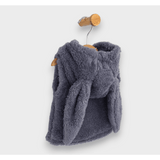 Vestă de ploaie pentru bebeluși cu glugă Bunny 56-80 cm, gri