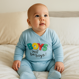 Бебешки Гащеризон Boys 56 74 См. Син Rainy