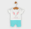 Бебешки Гащеризон С Къс Ръкав Bunny 56 80см. Резеда Rainy