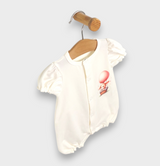 Бебешки Гащеризон Sky Bunny С Къс Ръкав 56 80см. Екрю Rainy