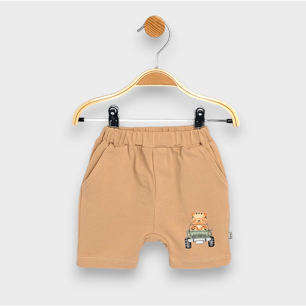 Бебешки Къс Панталон Cool Tiger 62 92 См. Мока Rainy