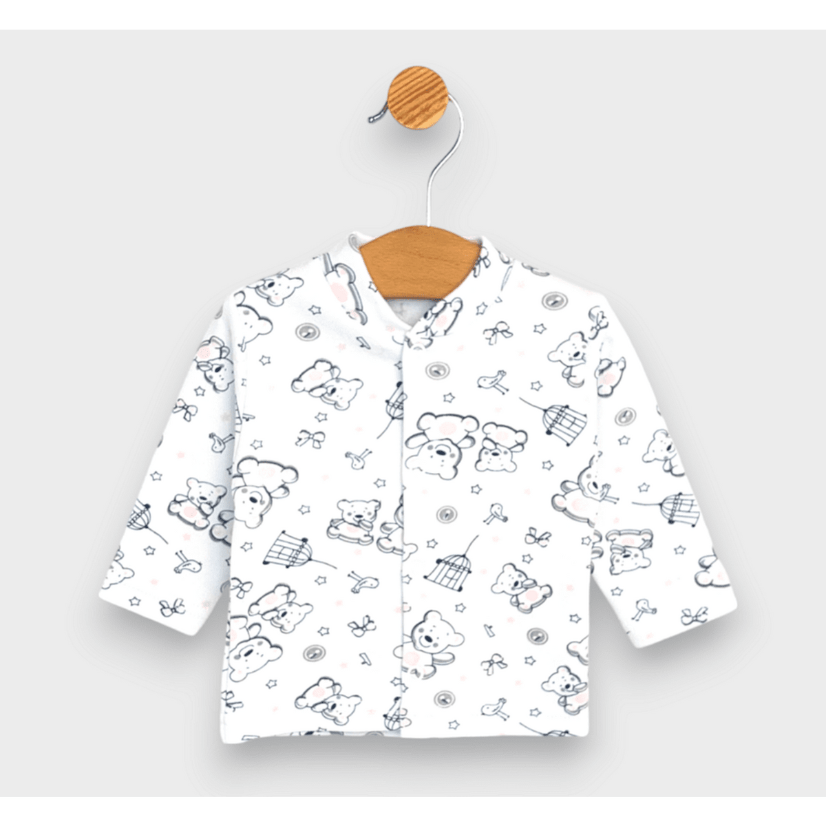 Бебешки Комплект 2 Части 48 68 См. Мече Розов Rainy