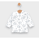 Set 2 piese Rainy Baby 48-68 cm. Ursuleț de pluș albastru