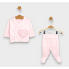 Set de jucării Rainy Baby 2 piese, inimă cu ursuleț de pluș 48-62 cm.