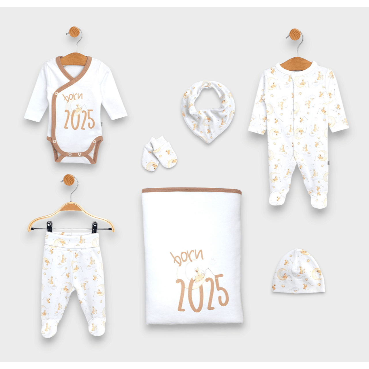 Бебешки Комплект За Изписване 7ч. Born 2025 Rainy