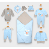 Set de scris Rainy Baby 8h. Ursuleț de pluș cu baloane albastre
