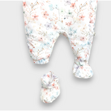 Бебешки Космонавт Flowers 56 86 См. Бял Rainy