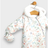 Бебешки Космонавт Flowers 56 86 См. Бял Rainy