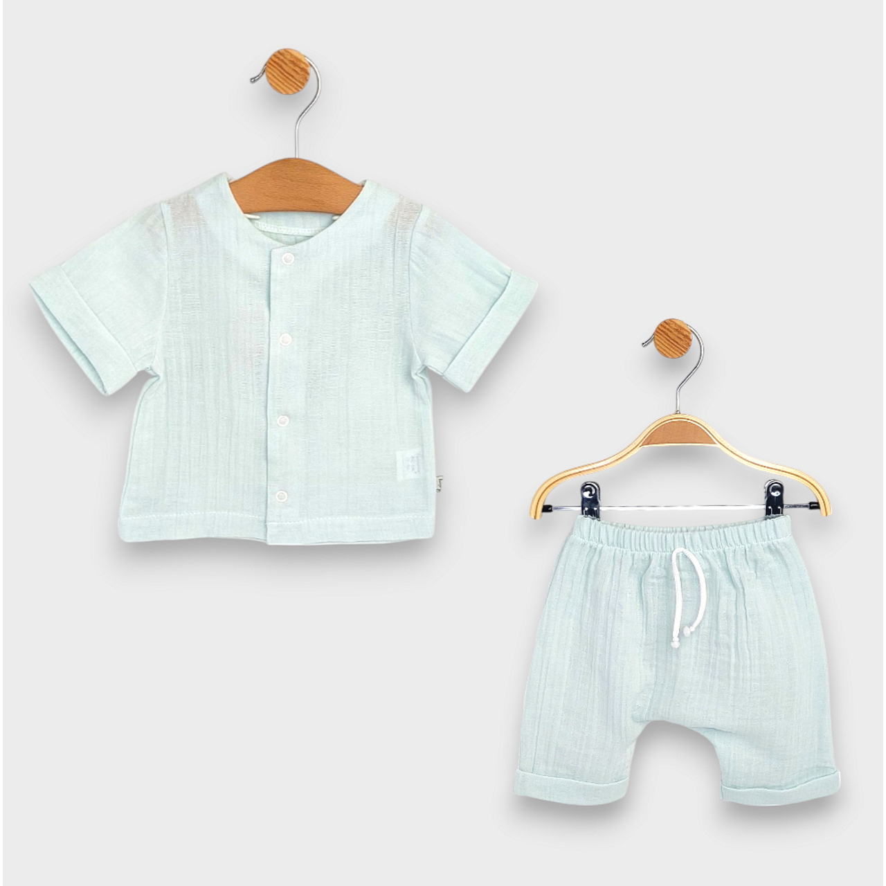 Бебешки Муселинов Комплект 2 Части 62 86см. Резеда Rainy